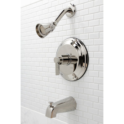 Kingston Brass NuvoFusion Single-Handle Pressure Balanced Tub and Shower Faucet