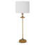 Clove Stem Buffet Table Lamp With Natural Linen Shade
