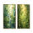 Toile avec cadre flottant or