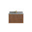Meuble-lavabo simple 36 po avec plateau en quartz Shaen