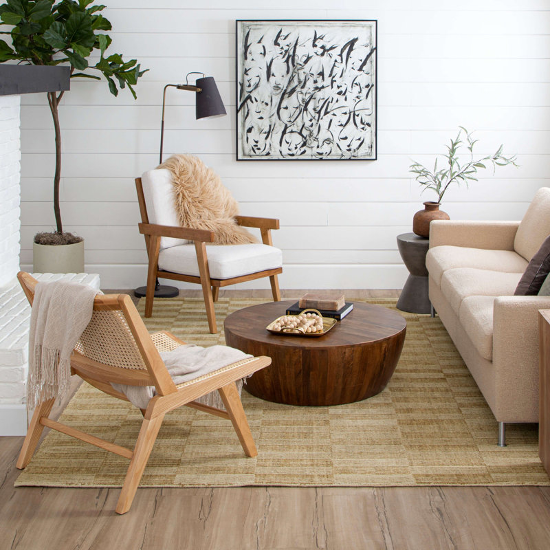 Karastan Rugs Broken Stripe Flint Area Rug, Rectangle 5' x 8', Yellow