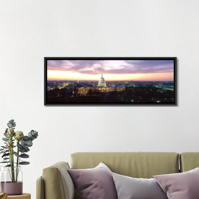 "panoramique twilight capitol building, washington d.c., reproduction de photo sur toile