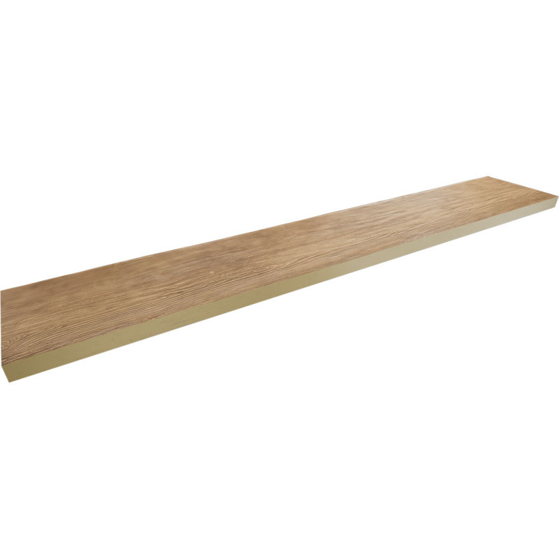 Planche de poutre en faux bois Endurathane, Crème au beurre, H 4 po x l 144 po x P 1 po