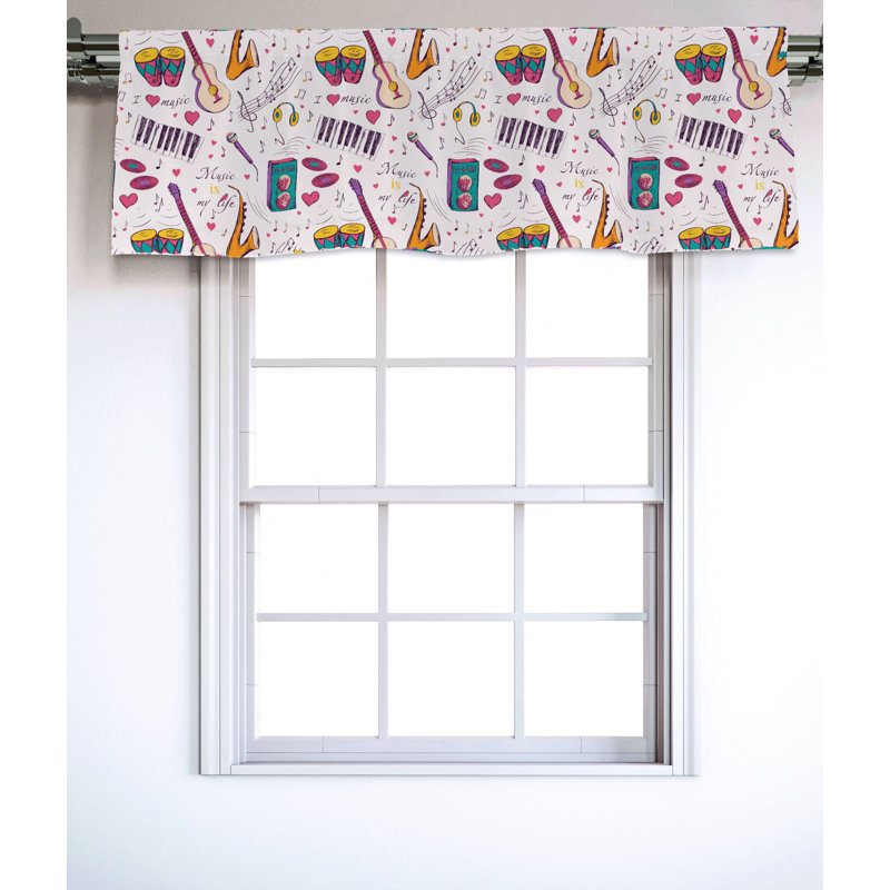 Sateen Ruffled Window Valance