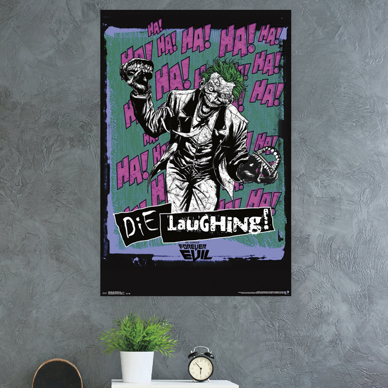 Impression sur papier à rire joker-die