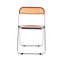 Chaise d'appoint avec structure en acier, plastique-120200421