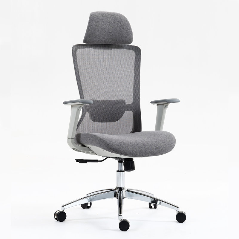 Fauteuil de bureau gris Yessenia