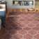 Tapis intérieur / extérieur géométrique rouge rouille