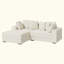 Canapés modulaires en nuage avec méridienne en forme de L, très grand canapé-lit réversible en velours côtelé avec coussins 8 pièces pour le salon, la chambre à coucher