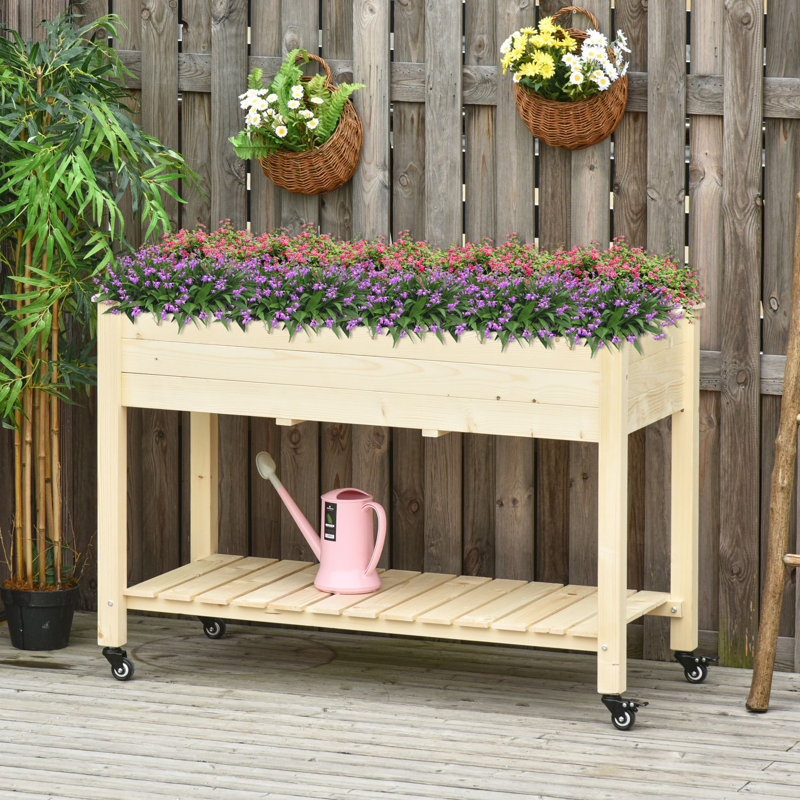 Lit de platebande surélevée, Naturel, H 32,80 po x l 46,50 po x P 21,80 po