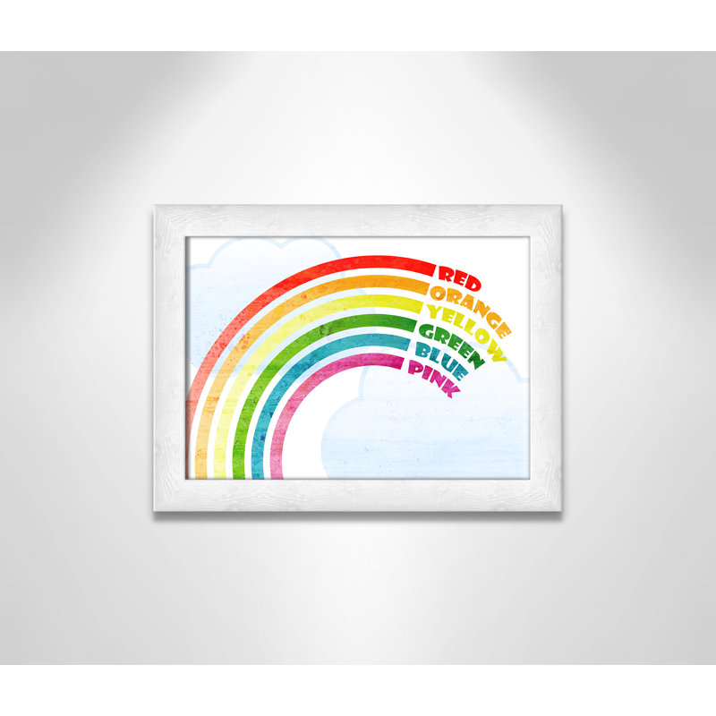 Art sur toile, couleurs, H 14 po x l 10 po x P 0,6 po, Encadré plat à grain de bois blanc