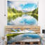 Tapisserie panoramique de bright mountain lake Landscape-28502355