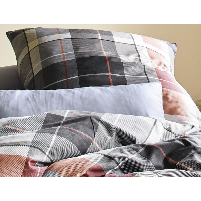 Cotton Modern Contemporary Duvet Cover Set, 140 x 200cm Duvet Cover + 1 Pillowcase (70 x 80), Blue