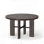 Table de salle à manger 2 en 1 Gorman - Finition noyer avec insert en similicuir