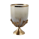 Sagebrook Home Eaves Glass And Metal Hurricane
