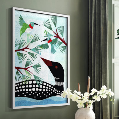 Forest Creatures IX Framed Print - Solid Wood