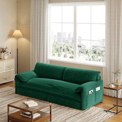 Causeuse-lit escamotable avec canapé-lit convertible 63,8 po Flum