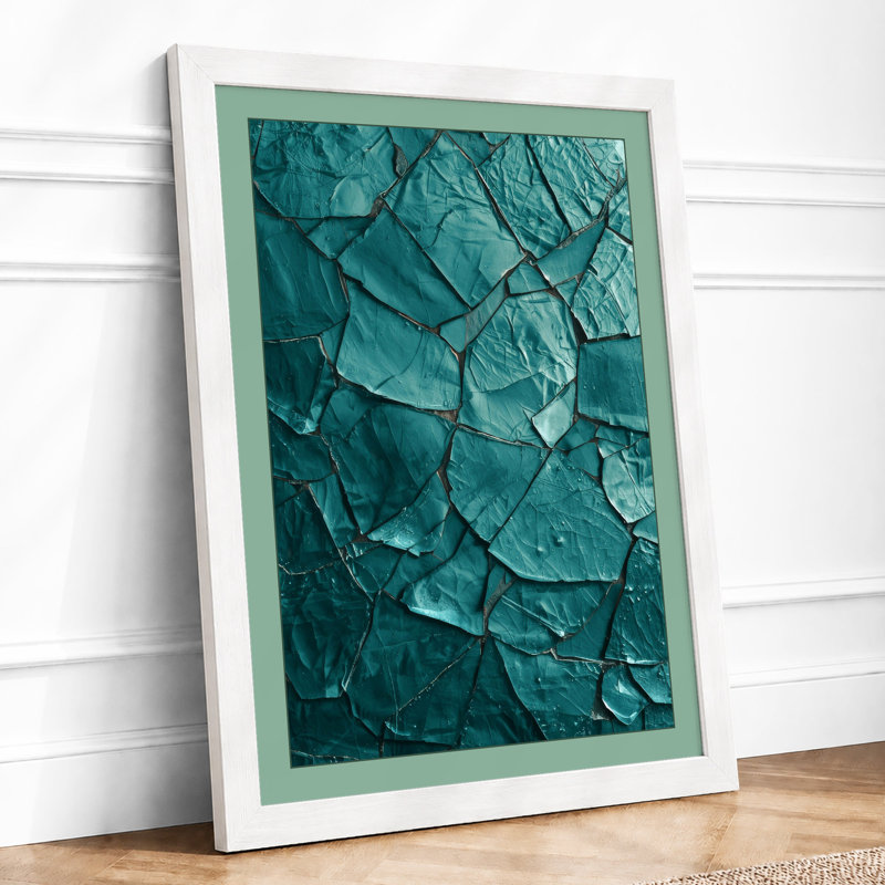 Fractured Geometry Minimalist - Print, A3 - 42.0 x 29.7 cm, White
