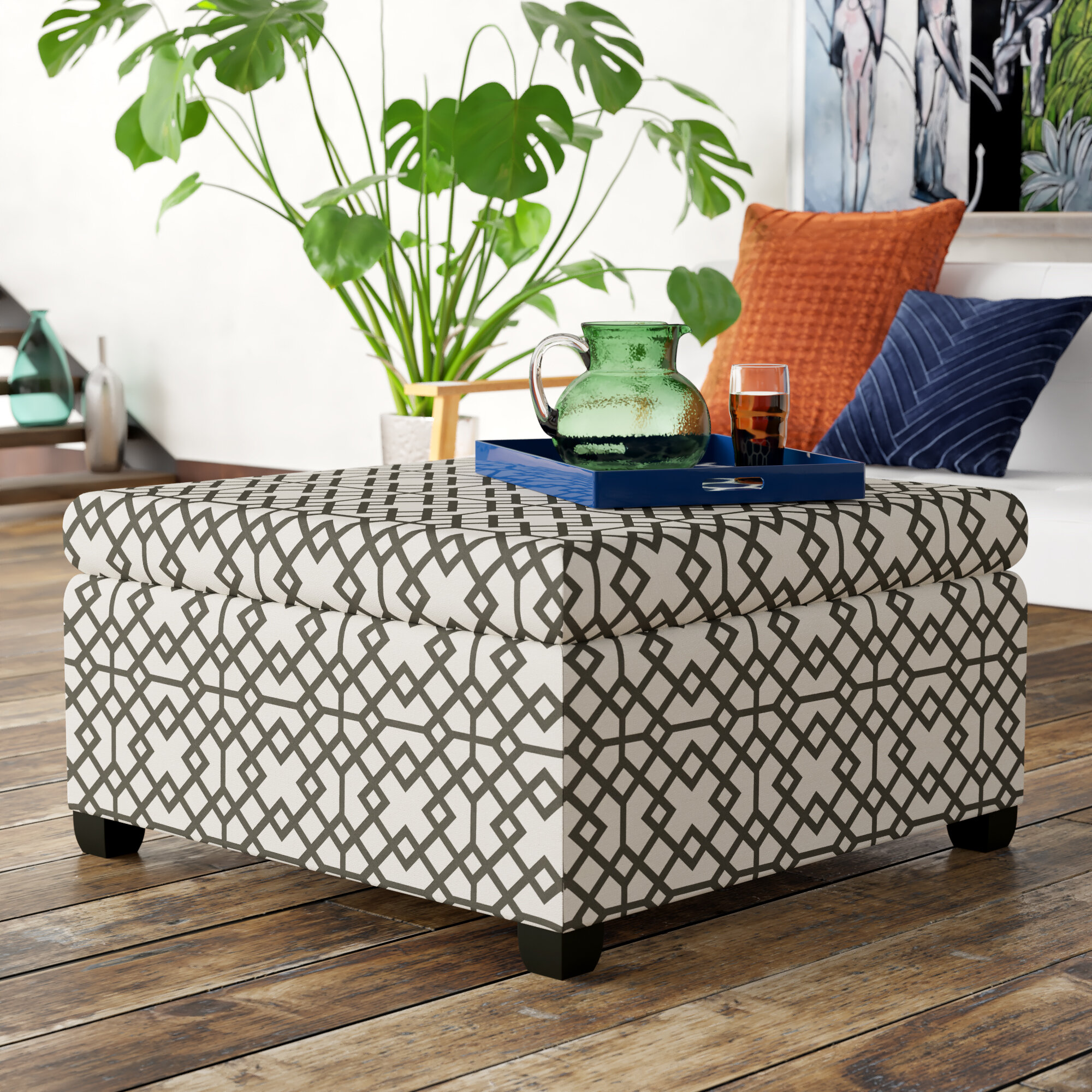 Ebern Designs Stas Storage Ottoman & Reviews | Wayfair