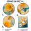 «Daffodil Radiance In Pastels Impressionist III» - jonquilles, art mural en métal-488401541