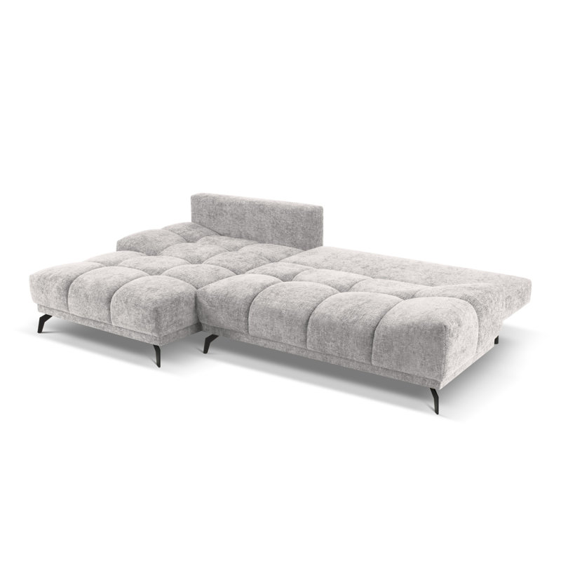 Cuthrell 5 Seater Sofa Bed, Silver Melange, Left Hand Facing