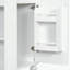 Meuble-lavabo de salle de bain avec lavabo en céramique, tablette de porte et rangement latéral ouvert-1494787823