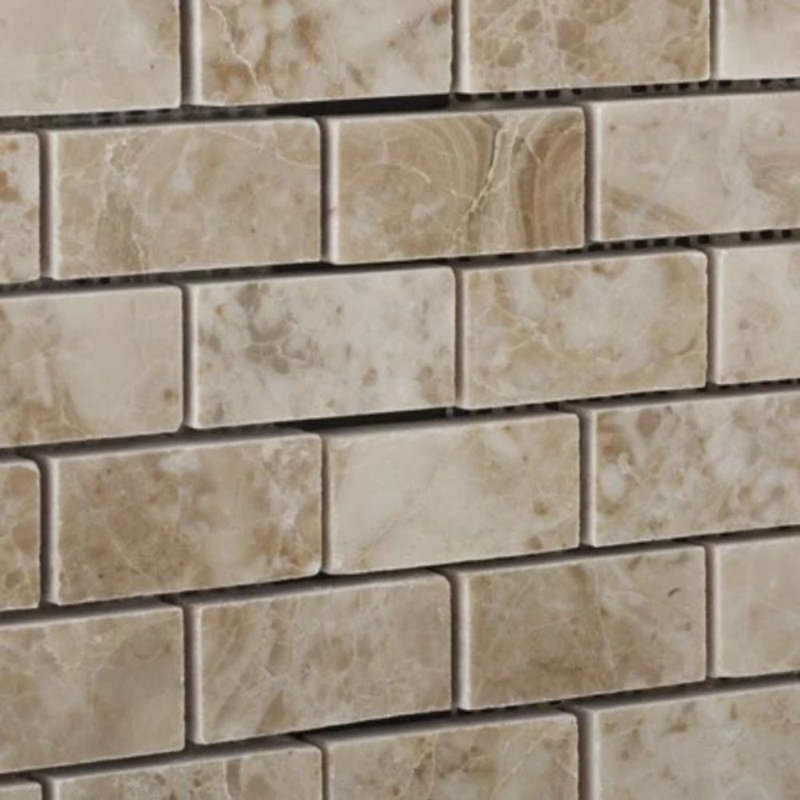1" x 2" Marble Brick Joint Mosaic Wall & Floor Tile