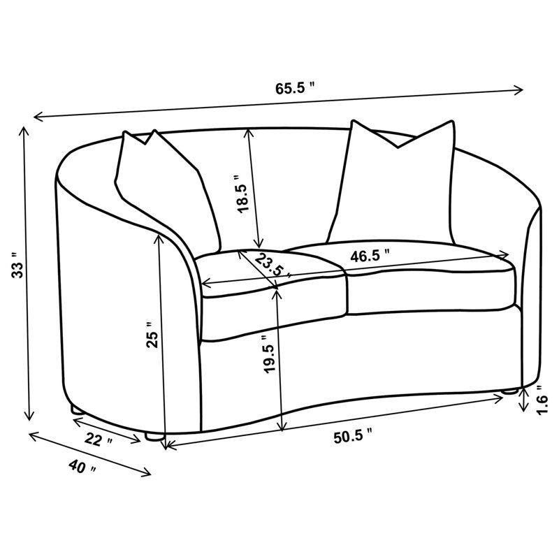 Modern Loveseat