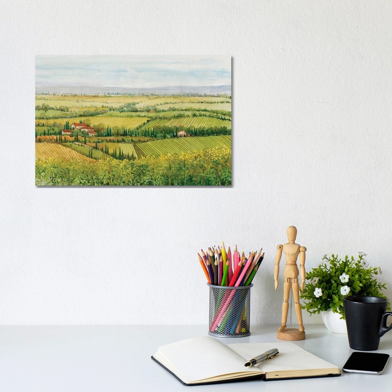Wine Country View I 1 Piece Wrapped Canvas Painting, 20.32 cm H x 30.48 cm W