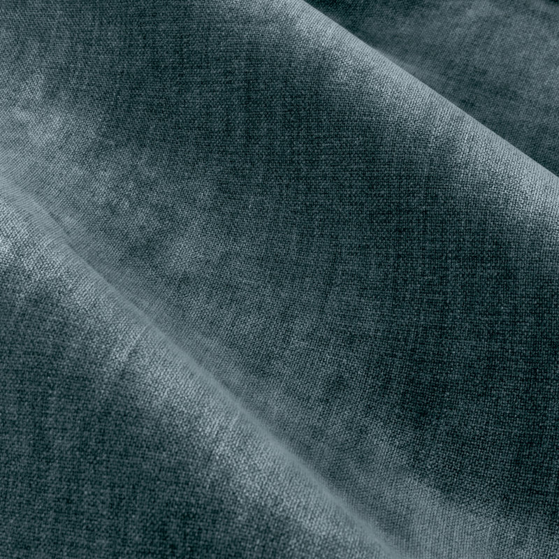 Heavy Chenille Room Darkening Pencil Pleat Curtains, Charcoal, 117 W x 137 D cm