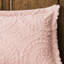 Édredon simple Blush - fausse fourrure médaillon brodé