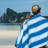 Aston & Arden Pinstriped 100% Cotton Beach Towel 35x70-75204884