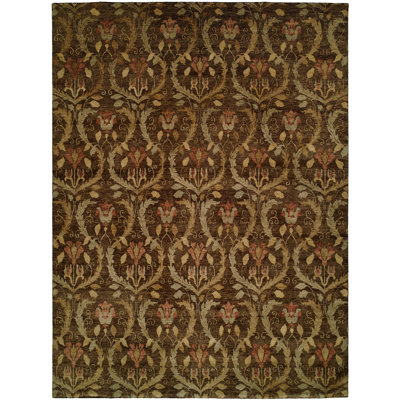 Wool Damask Indoor Rug