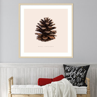«Merry Christmas No 1» par Florent Bodart, impression sur bois encadrée