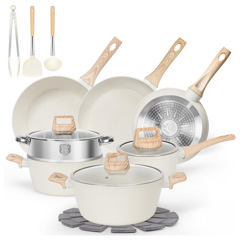 17Pcs Nonstick Cookware Set