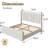 Upholstered Bed with Vertical Channel Tufted Headboard & 22" Footboard-1126335008-1126335010
