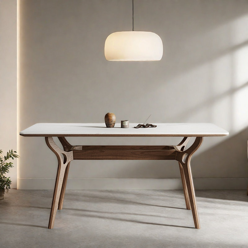 Small rectangular family dining table, 29.52"H x 78.74"L x 35.43"W