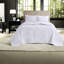 Ensembles de literie surdimensionnés en microfibre blanche pour grand lit Queen Modern Home