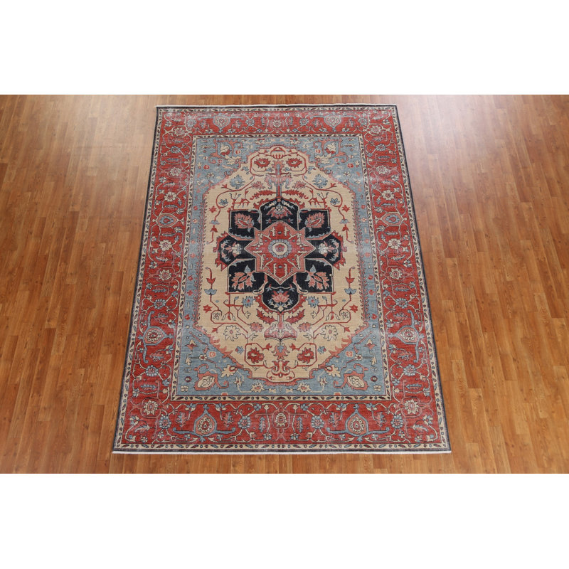 One-of-a-Kind 7'0" x 9'9" Rectangle Wool Area Rug in Beige