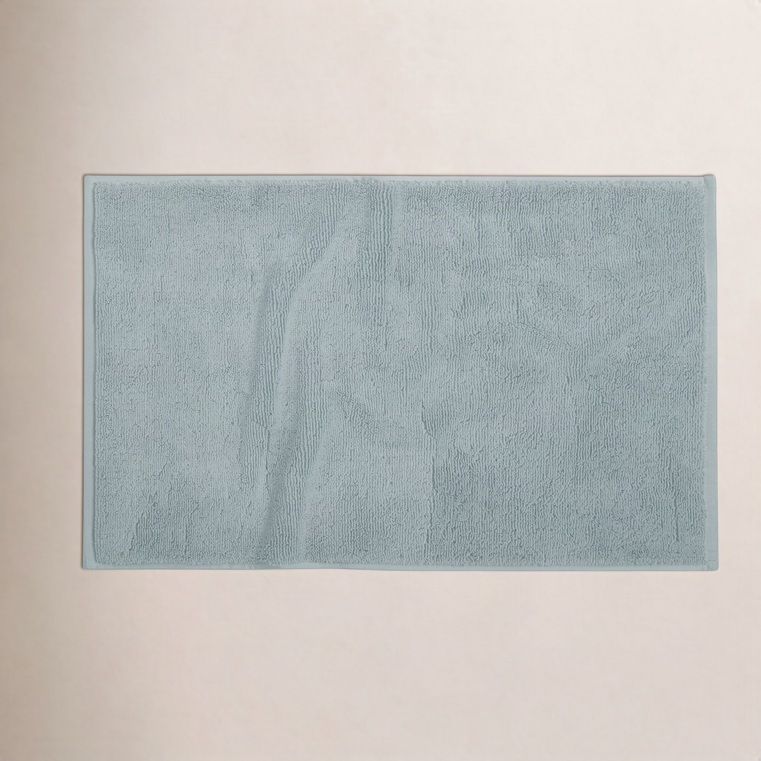 Cloud Loom Organic Cotton Bath Mat, 32" L x 19" W, Pacific Blue