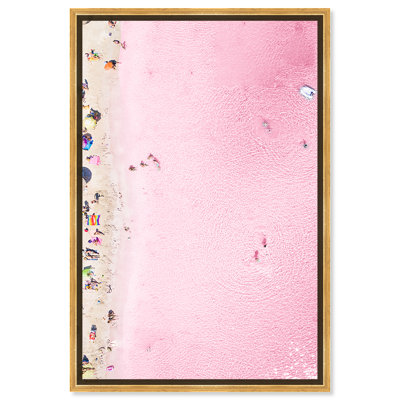 Nautique et plage rose côtière - impression
