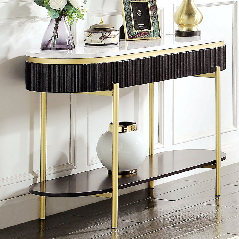 Marble Top End Table
