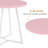 Kilwin 3-Piece Modern Round Dining Table Set with 2 Chairs, Space-Saving Kitchen & Breakfast Nook Dining Set, Compact Small Space Bistro Dining Room Table Set-1567989824
