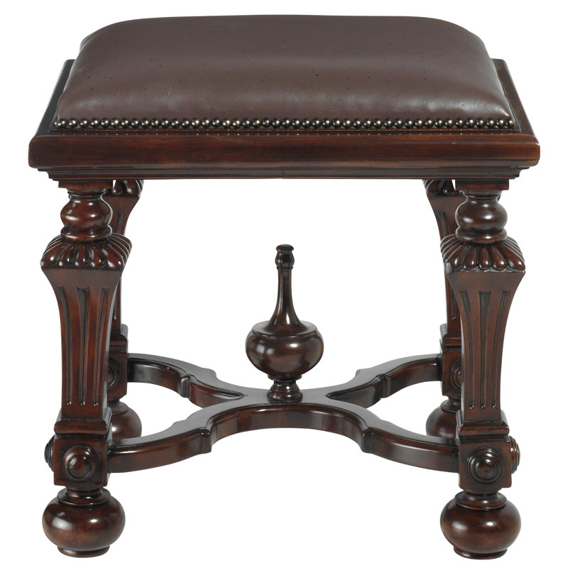 Cleon Leather Ottoman