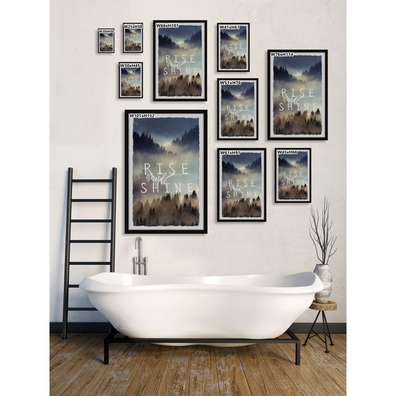 Rise And Shine X by Marmont Hill - Single Picture Frame Print, 45cm H x 38cm W
