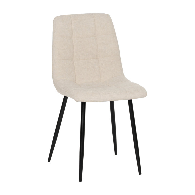 Shanieca 51cm H Tufted Polyester Upholstered Upholstered Back Side Chair, White