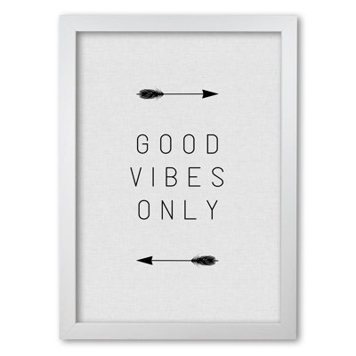 Good Vibes Only Arrow - Print