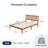 Soid Wood Platform Bed with Headboard-795243942-792425004