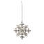 Joyeux Noel 4.25'' Snowflakes Hanging Figurine Ornament