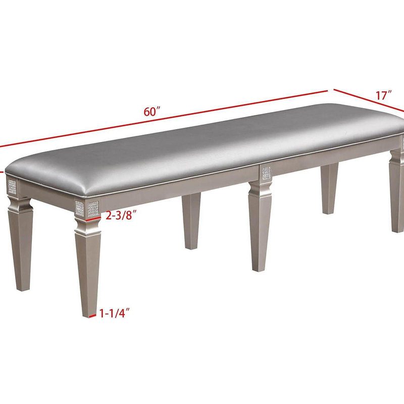 Banquette moderne 1 pièce Glam